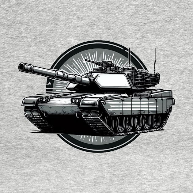 American M1 Abrams Tank: Military Art by BattlegroundGuide.com